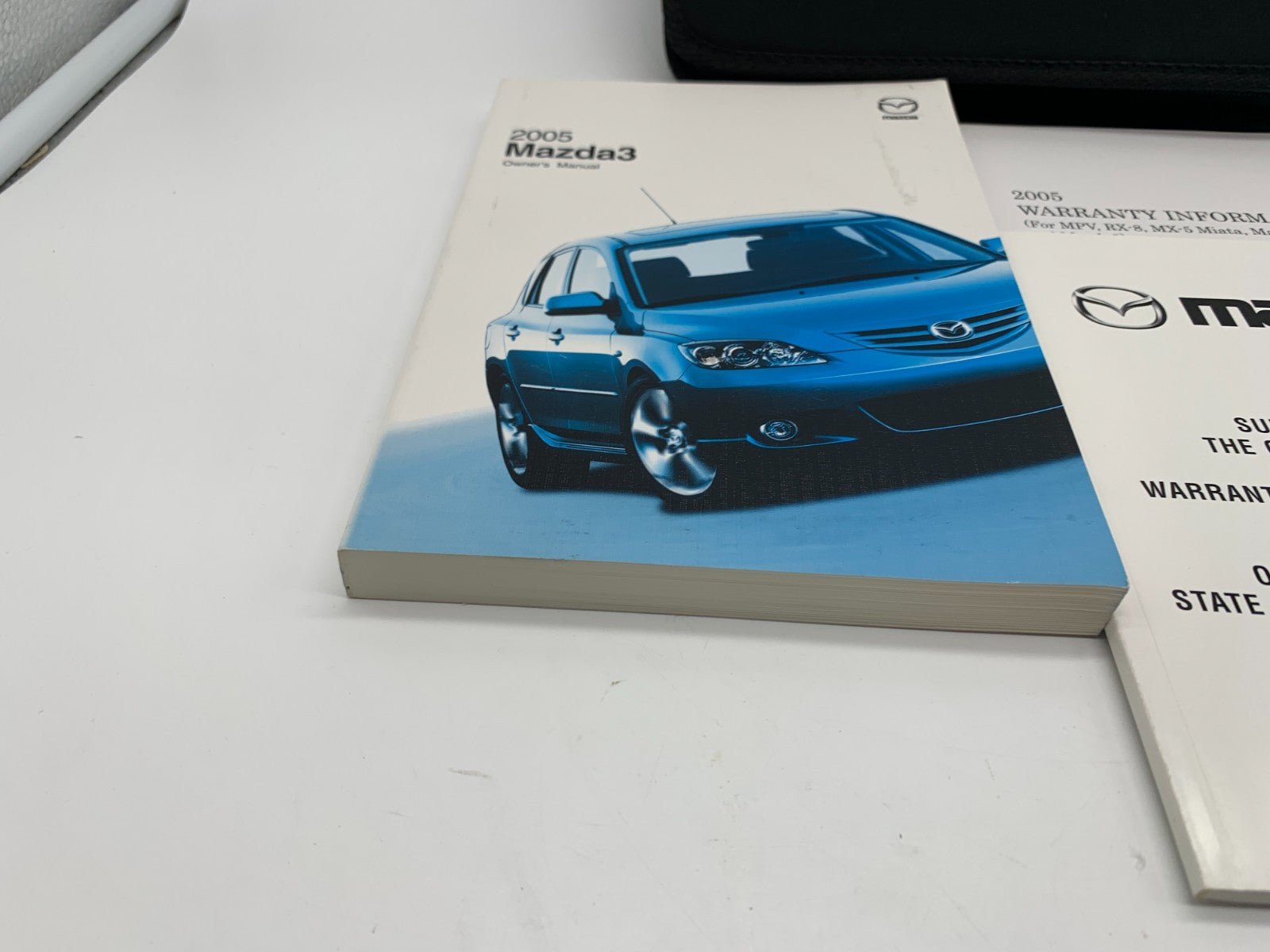 2005 Mazda 3 Owners Manual Warranty Guide Set with Case OEM B03B30008