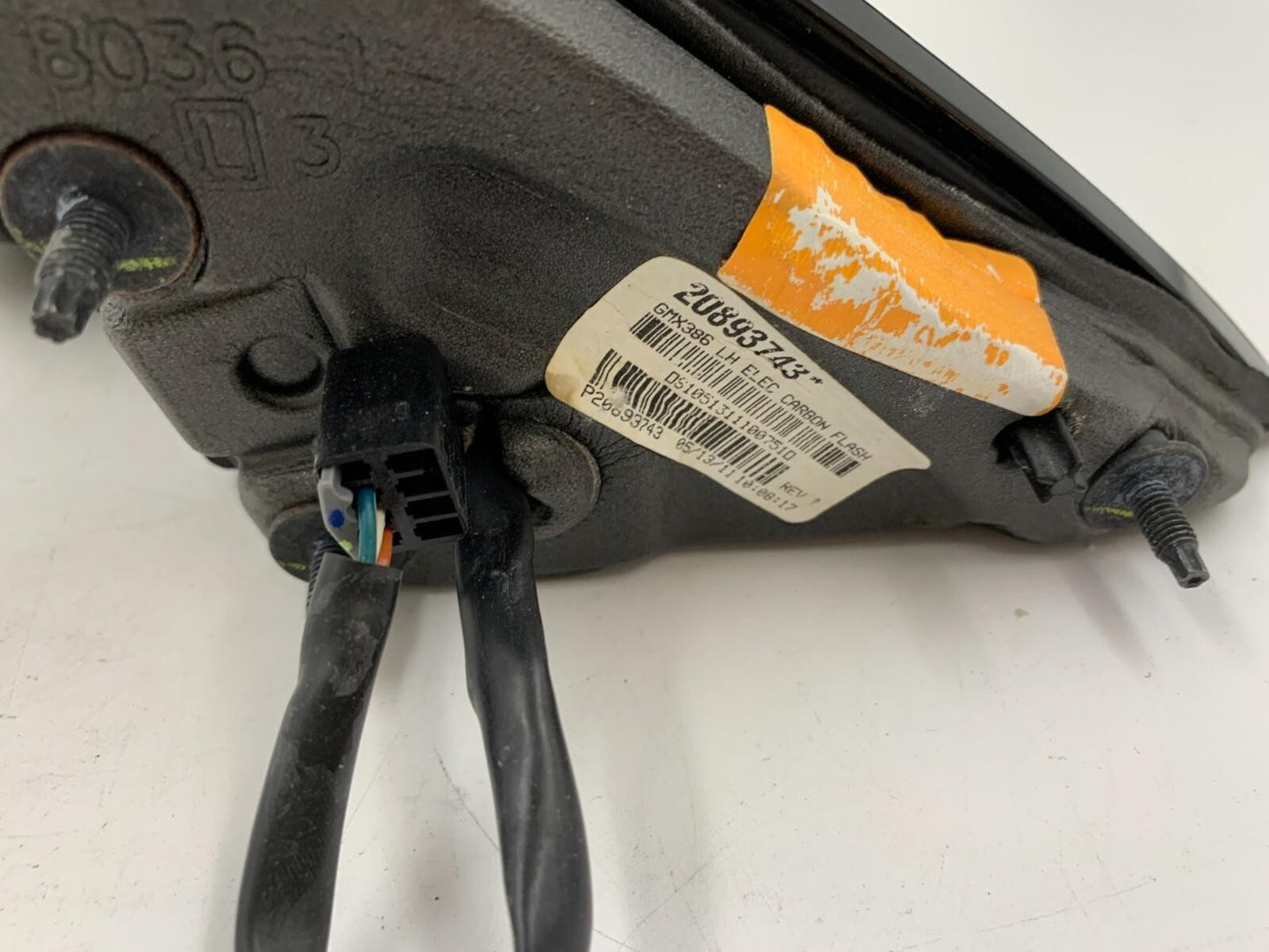 2008-2012 Chevrolet Malibu Driver Side View Power Door Mirror Gray OEM C04B28047