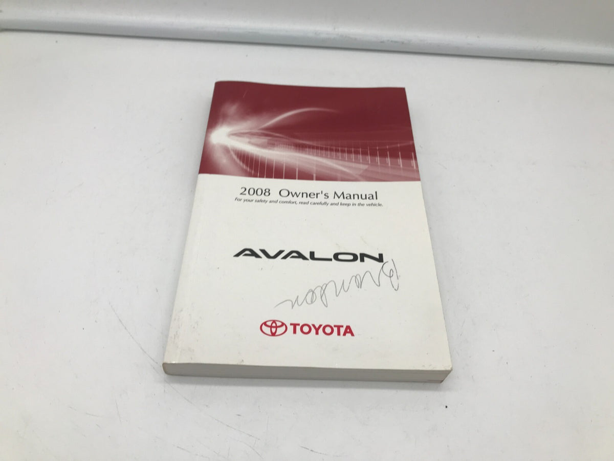 2008 Toyota Avalon Owners Manual OEM R01B27017