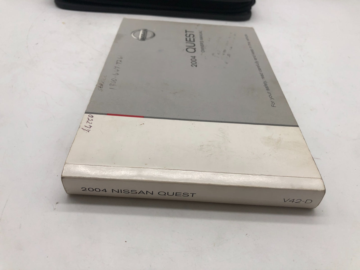 2004 Nissan Quest Owners Manual with Case OEM A01B06003