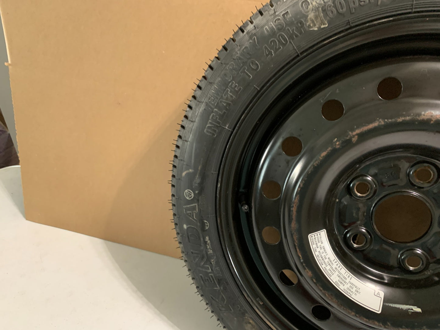 2009-2014 Acura TL 17" Spare Tire Wheel Compact Donut T135/80D17