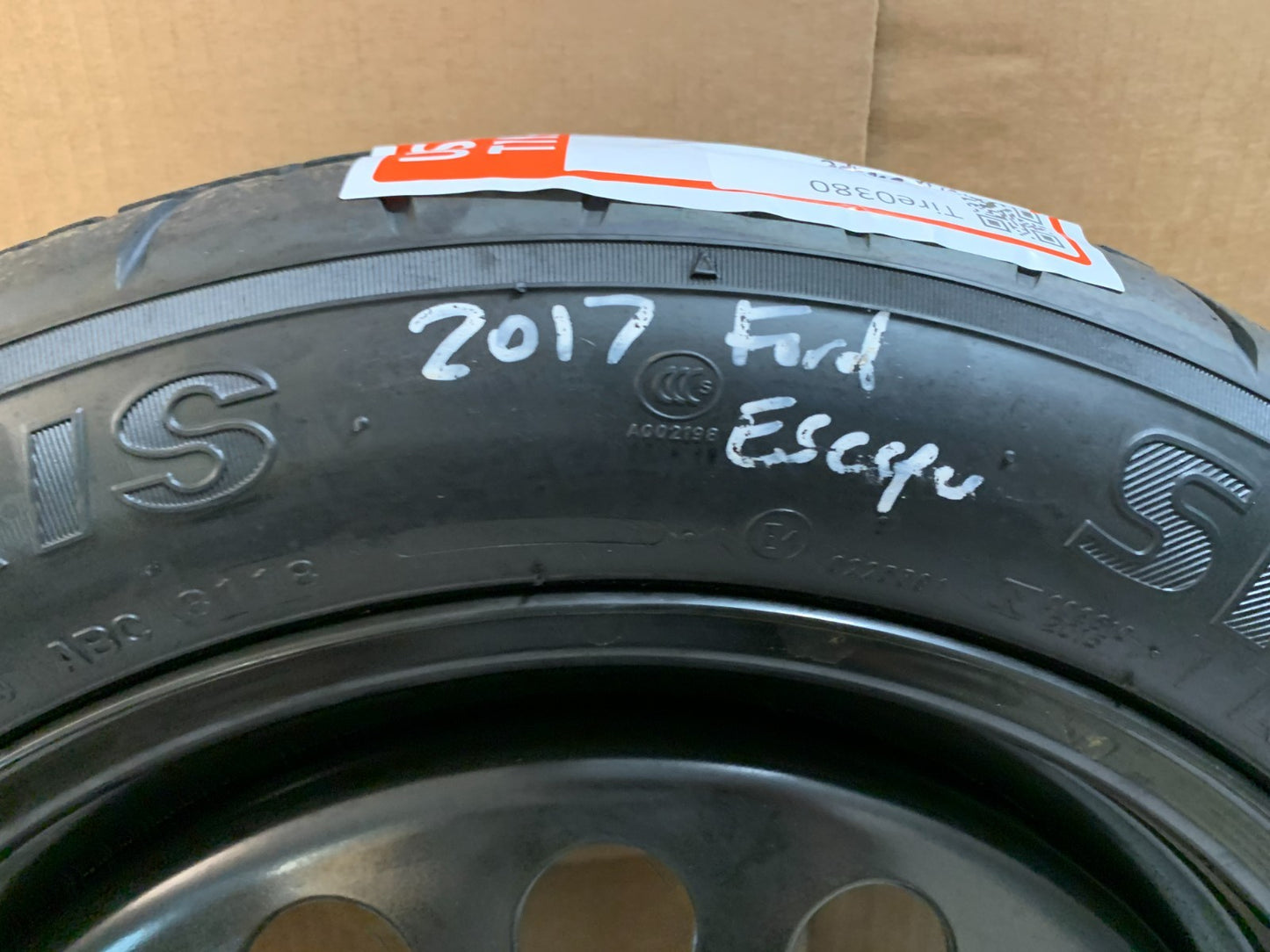 2013-2019 Ford Escape Spare Tire 17" Compact Donut with Jack Kit T155/70D17