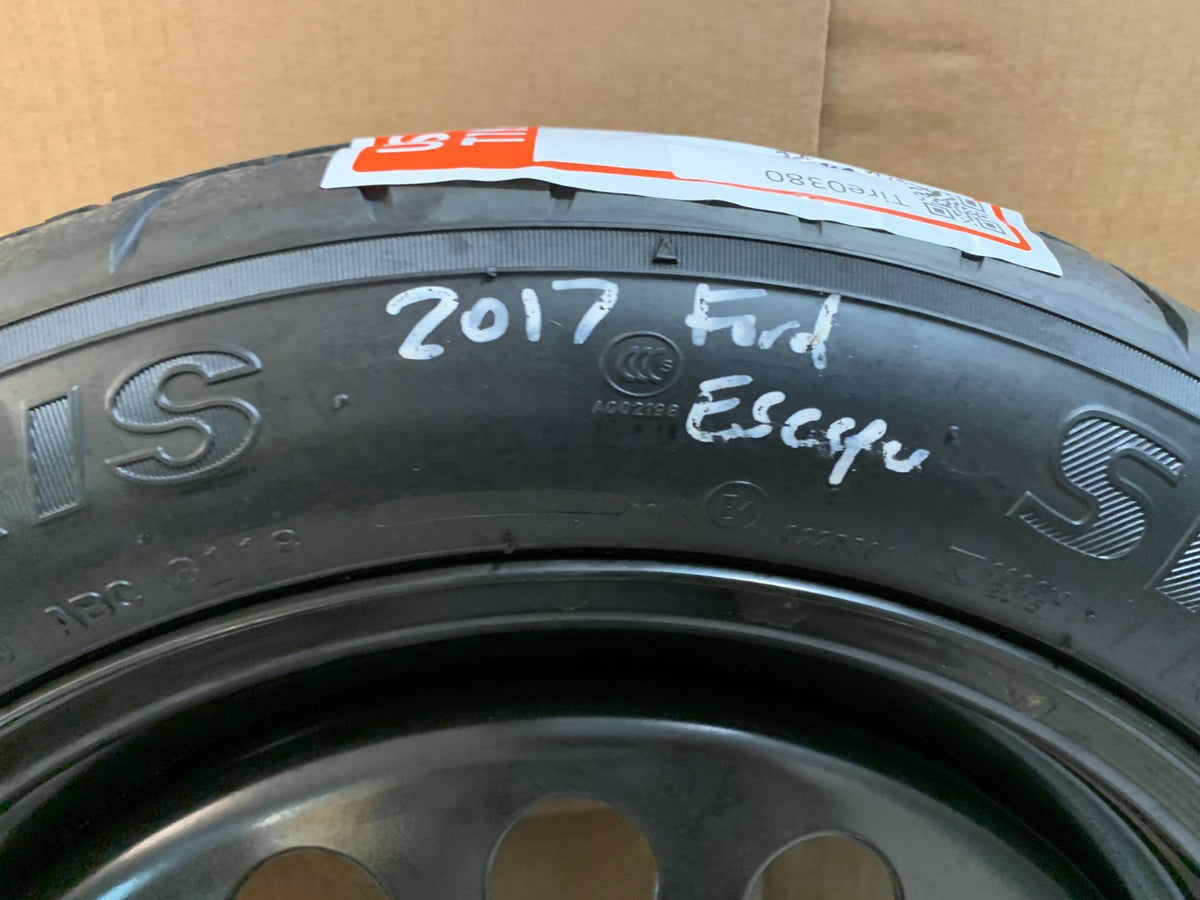2013-2019 Ford Escape Spare Tire 17" Compact Donut with Jack Kit T155/70D17