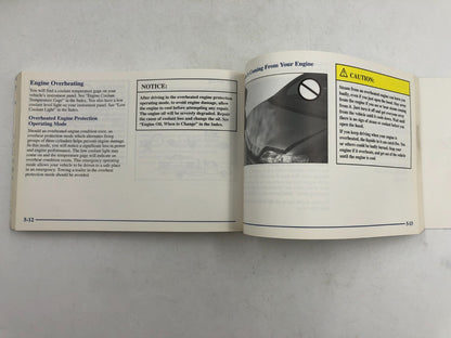 1998 Pontiac Trans Sport Owners Manual With Case OEM D03B52022