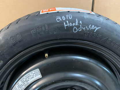 2005-2010 Honda Odyssey 17" Spare Tire Wheel Compact Donut T135/80D17