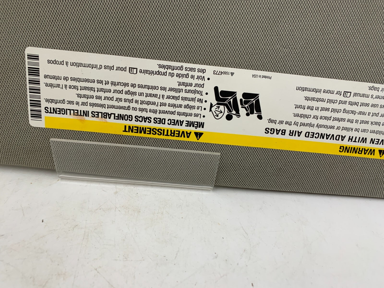 2014-2019 Cadillac CTS Passenger Sun Visor Gray Illuminated OEM B01B42048