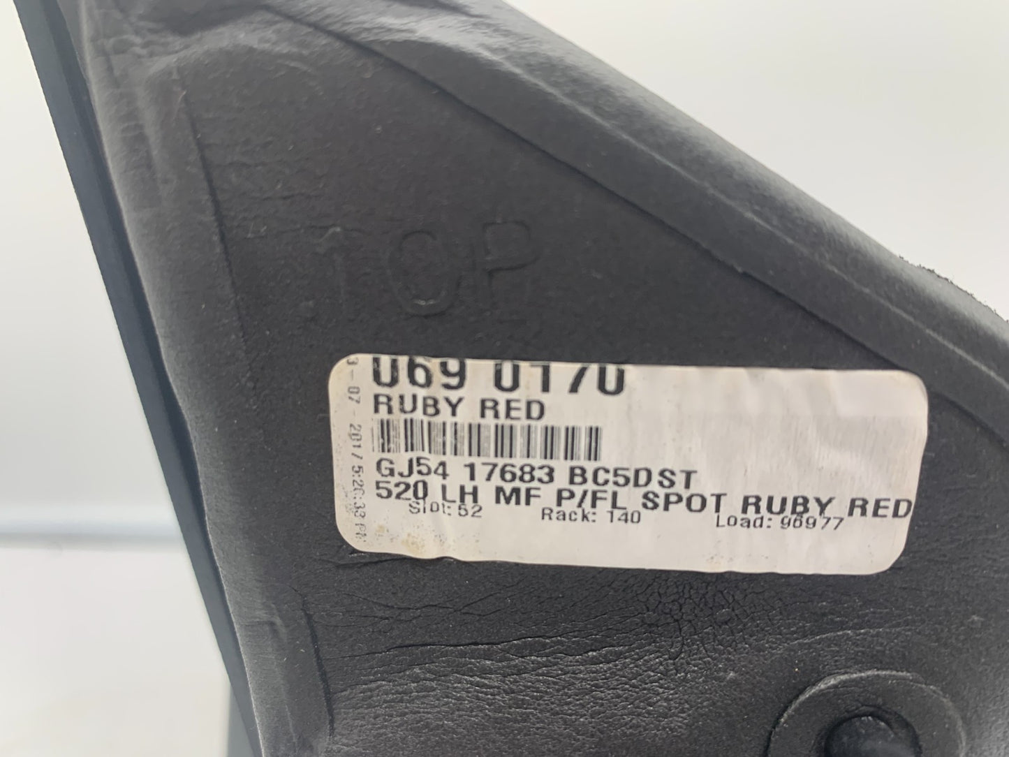 2017-2019 Ford Escape Driver Side View Power Door Mirror Ruby Red OEM A01B50035