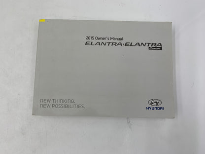 2015 Hyundai Elantra Owners Manual Set with Case OEM B04B08024
