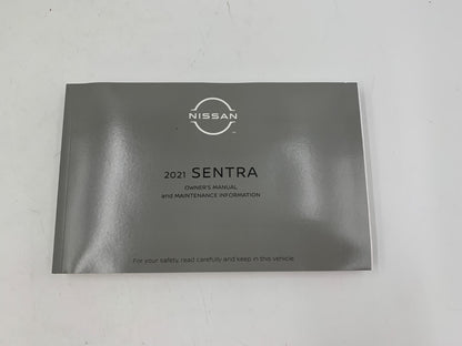 2021 Nissan Sentra Owners Manual Set with Case OEM R01B22003