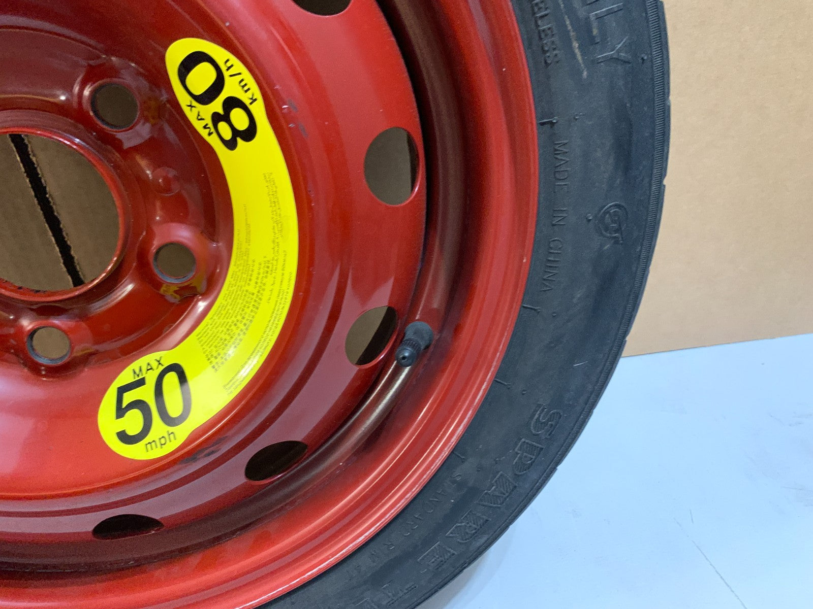 2013-2020 Hyundai Elantra 15" Spare Tire with Jack Kit Compact Donut T125/80D15