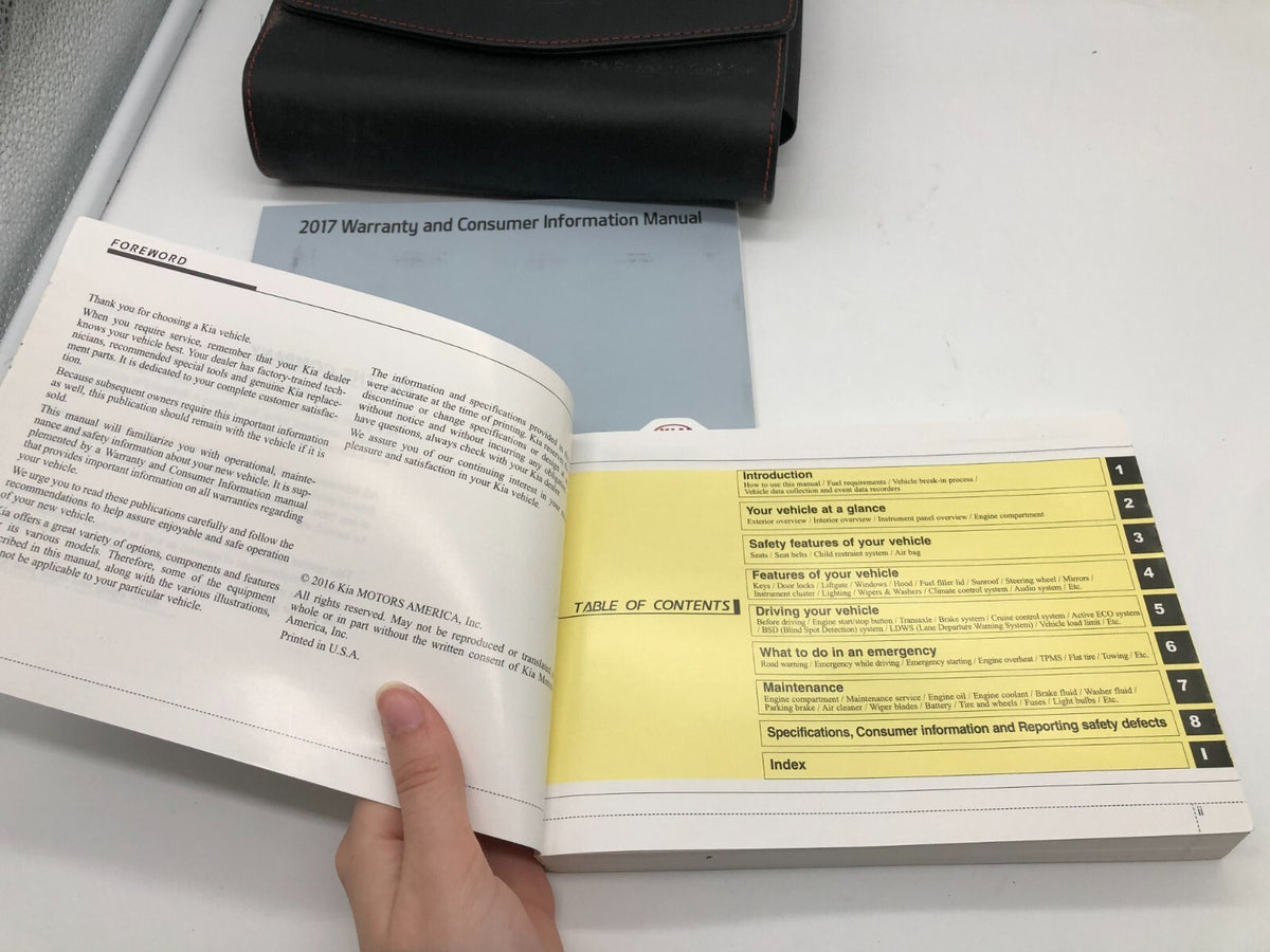 2018 Kia Sorento Owners Manual Set with Case OEM