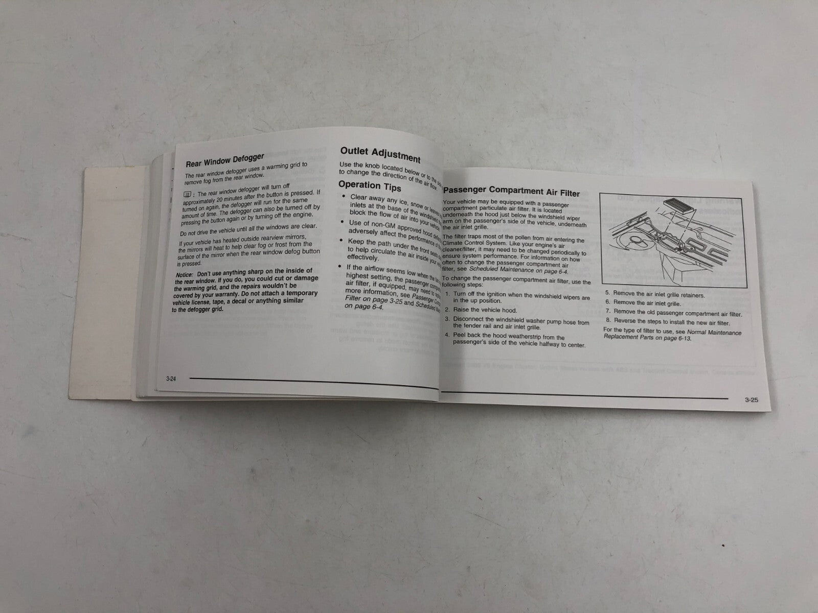 2005 Chevrolet Impala Owners Manual OEM A02B24026