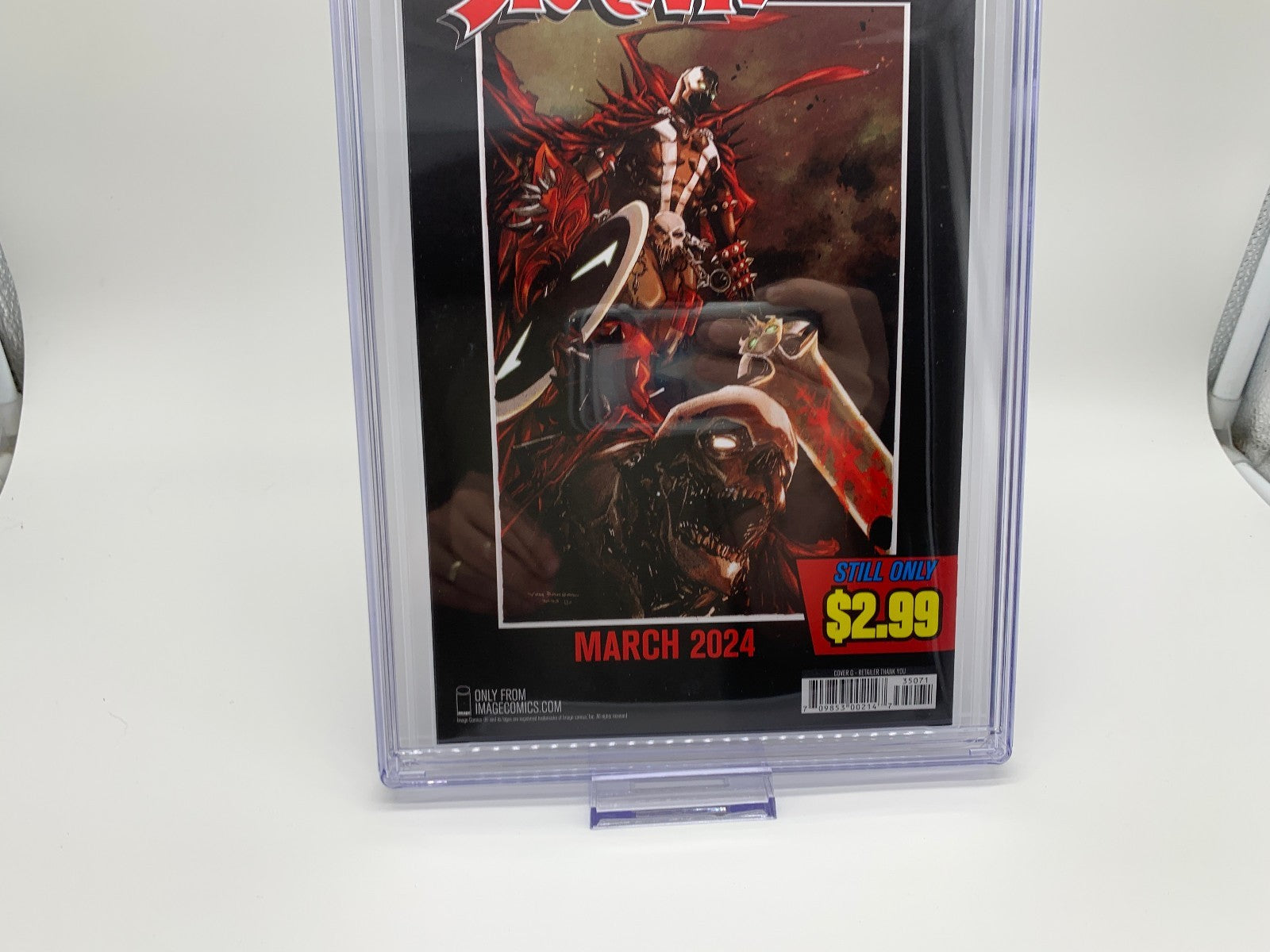 Spawn #350 CGC 9.8 JSA McFarlane Retailer Thank You Cover Signed by McFarlane
