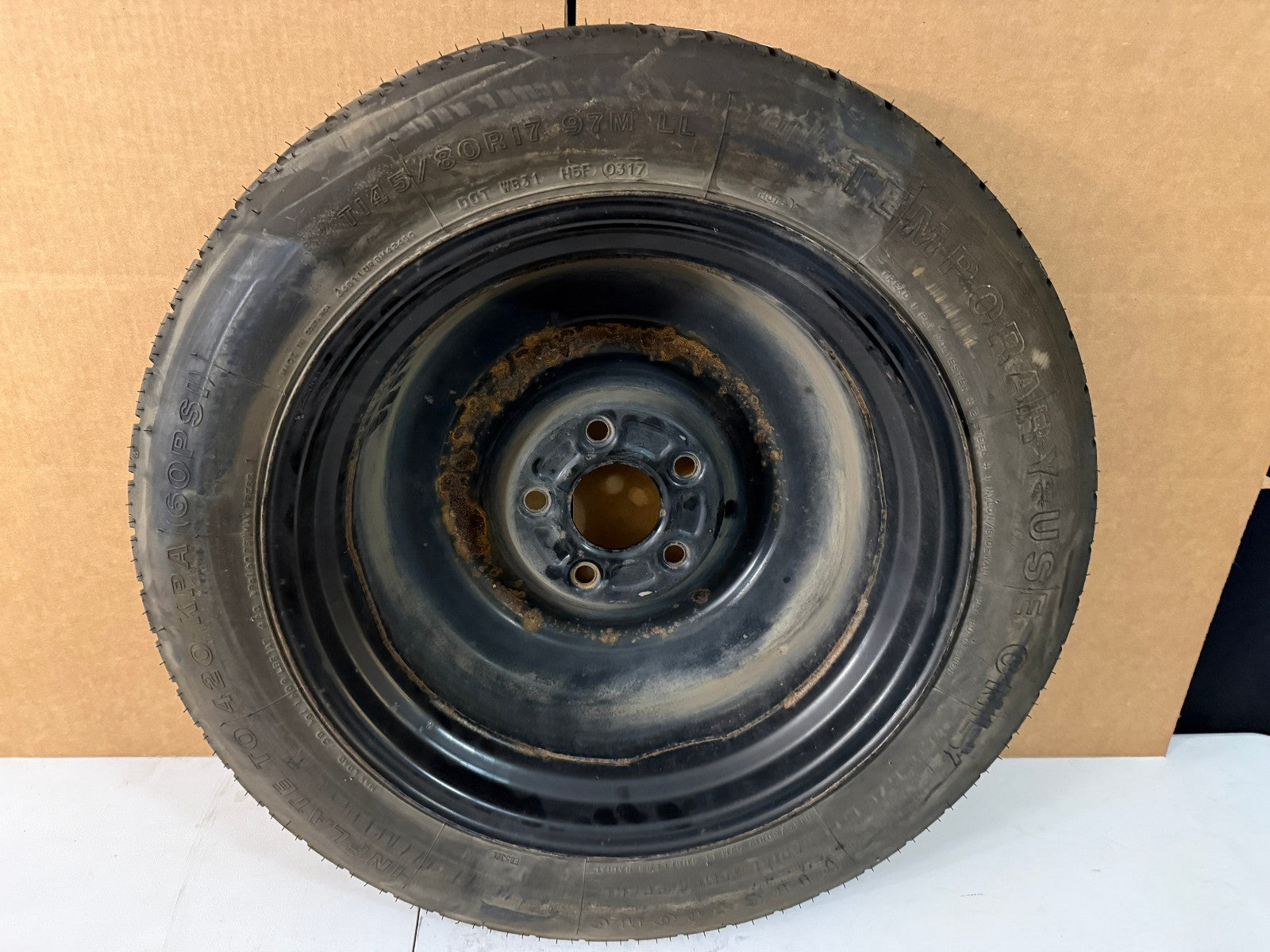 2012-2020 Dodge Grand Caravan 17" Spare Tire Wheel Donut Compact T145/80R17 OEM1