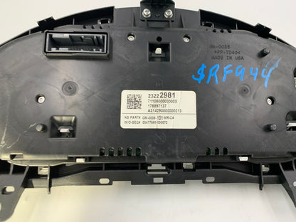 2015 Buick Regal Speedometer Instrument Cluster 29,330 Miles OEM A04B16035