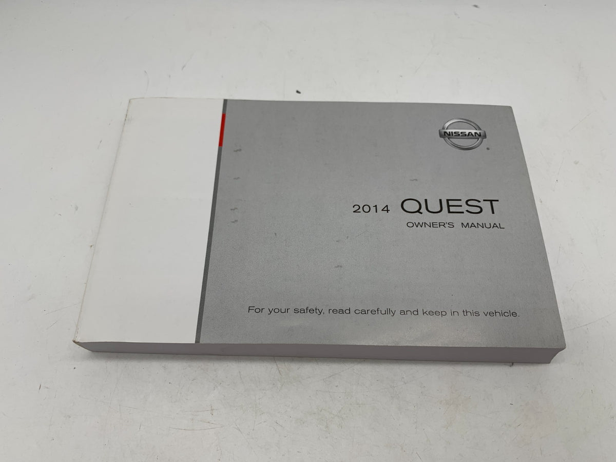 2014 Nissan Quest Owners Manual Set with Case OEM