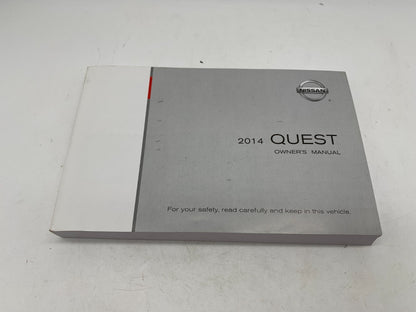 2014 Nissan Quest Owners Manual Set with Case OEM