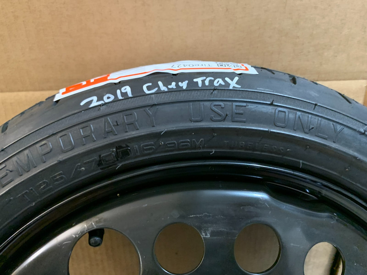 2013-2023 Chevrolet Trax 16" Spare Tire Wheel Compact Donut T125/70D16