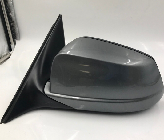 2012-2013 BMW 550i Driver Side View Power Door Mirror Gray OEM D02B57002
