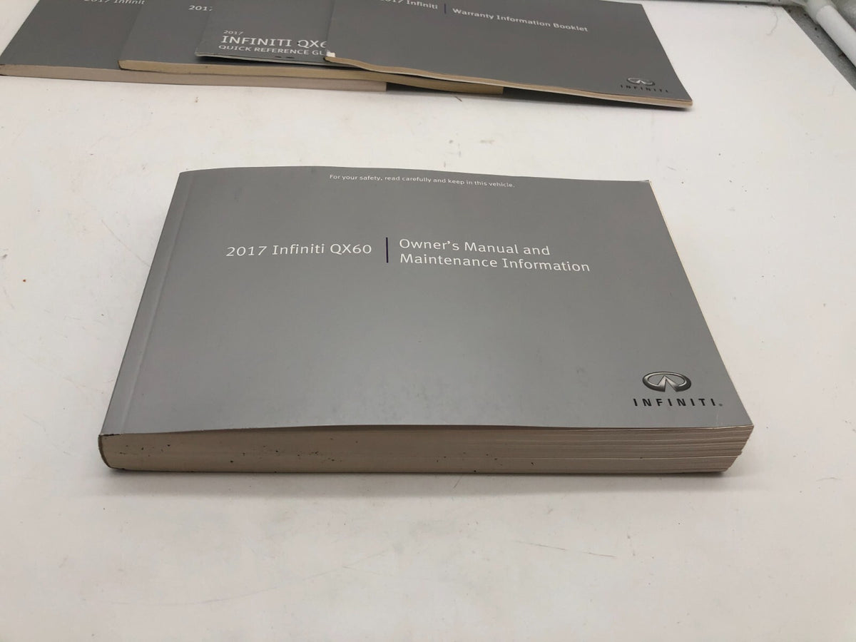 2017 Infiniti QX60 QX 60 Owners Manual Set OEM A03B29008