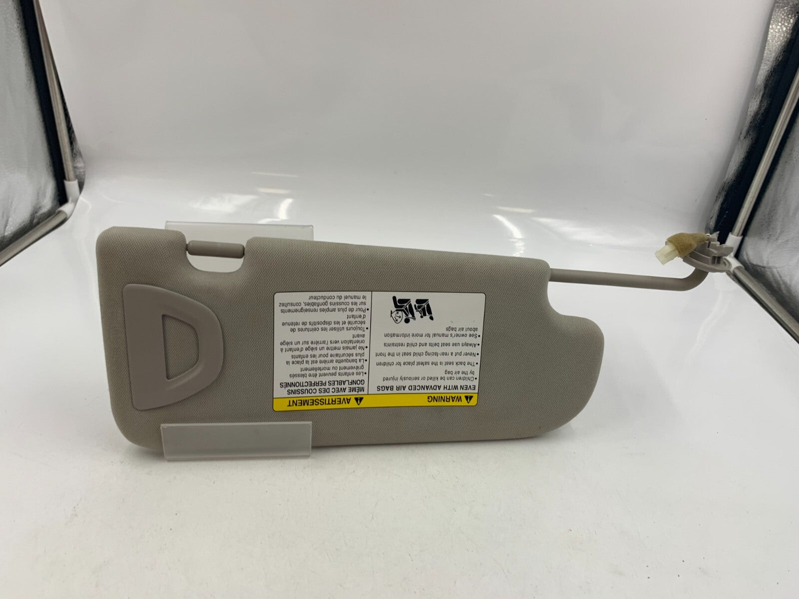 2014-2022 Infiniti Q50 Driver Sun Visor Gray Illuminated OEM C02B09045