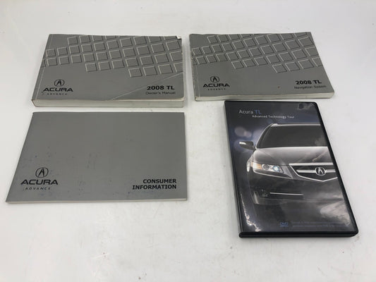 2008 Acura TL Owners Manual Set OEM A01B45027