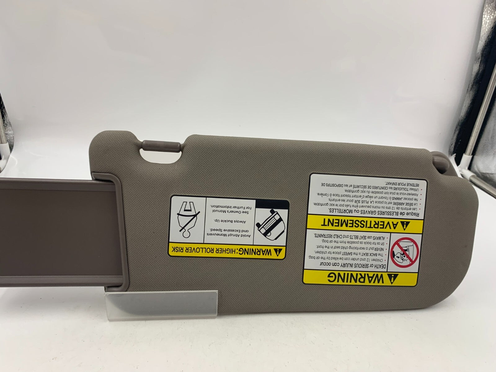 2010-2015 Hyundai Tucson Driver Sun Visor Brown OEM B01B01004