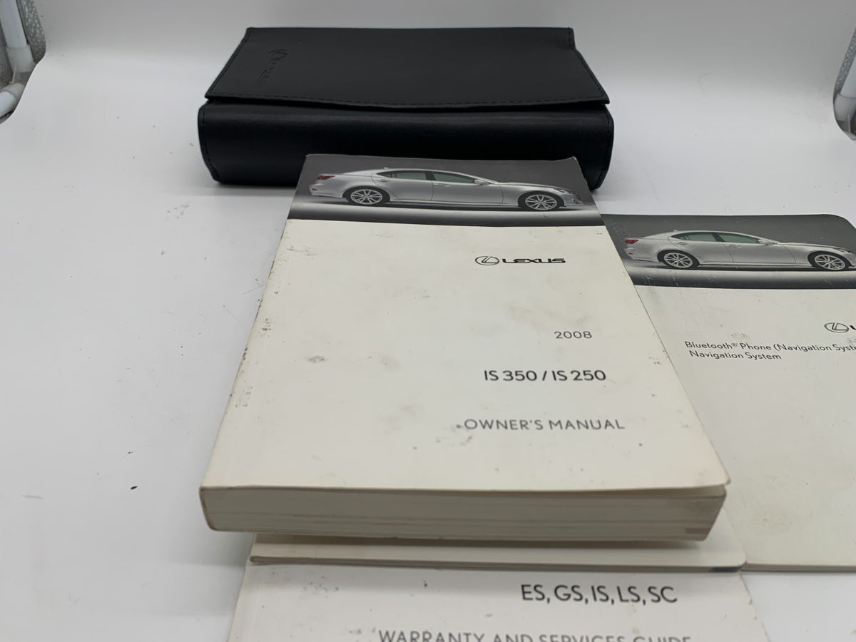 2008 Lexus IS350 IS250 Owners Manual Set with Case OEM C03B69019