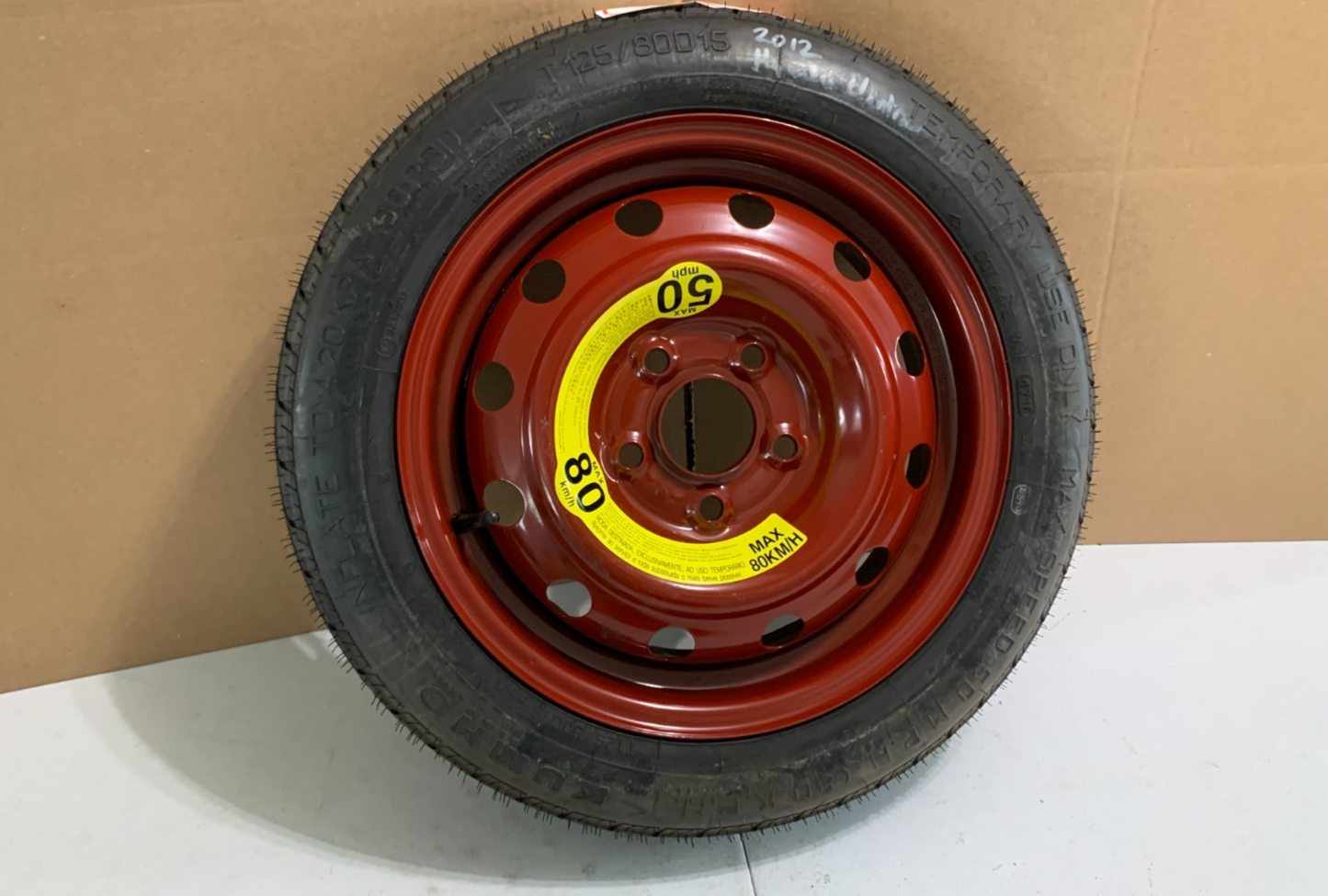 2010-2020 Hyundai Elantra 15" Spare Tire Compact Donut T125 80D15 OEM