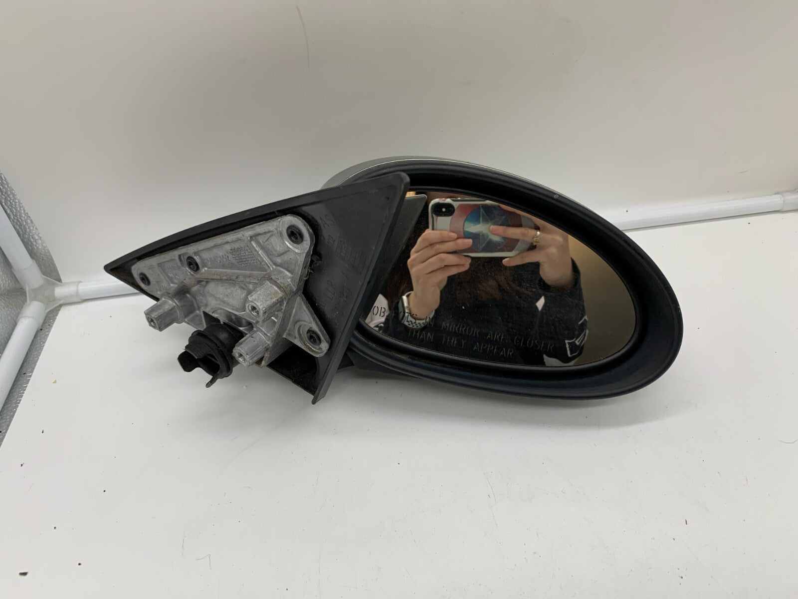 2007-2009 BMW 328i Coupe Passenger Side View Power Door Mirror Gray C03B68003