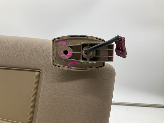 2006-2009 BMW 528i Passenger Sun Visor Tan OEM D01B23004
