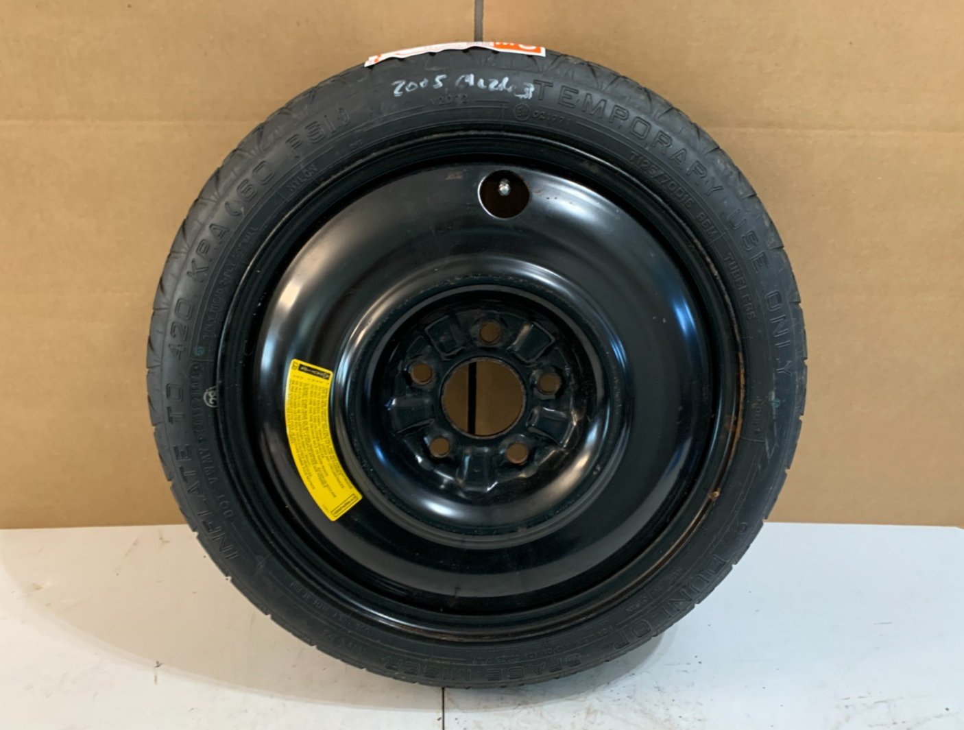 2004-2013 Mazda 3 Mazda3 16" Spare Tire Compact Donut T125/70D16 OEM