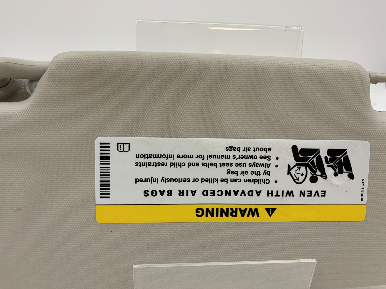 2008-2016 Smart For Two Passenger Sun Visor Gray OEM D01B16004
