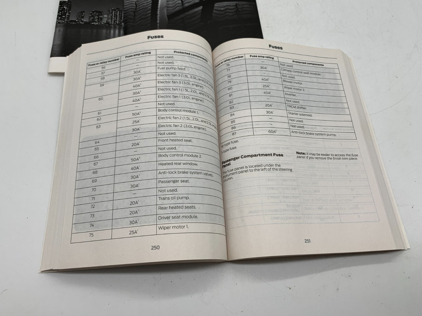 2017 Ford Fusion Owners Manual Set with Case OEM C04B41003