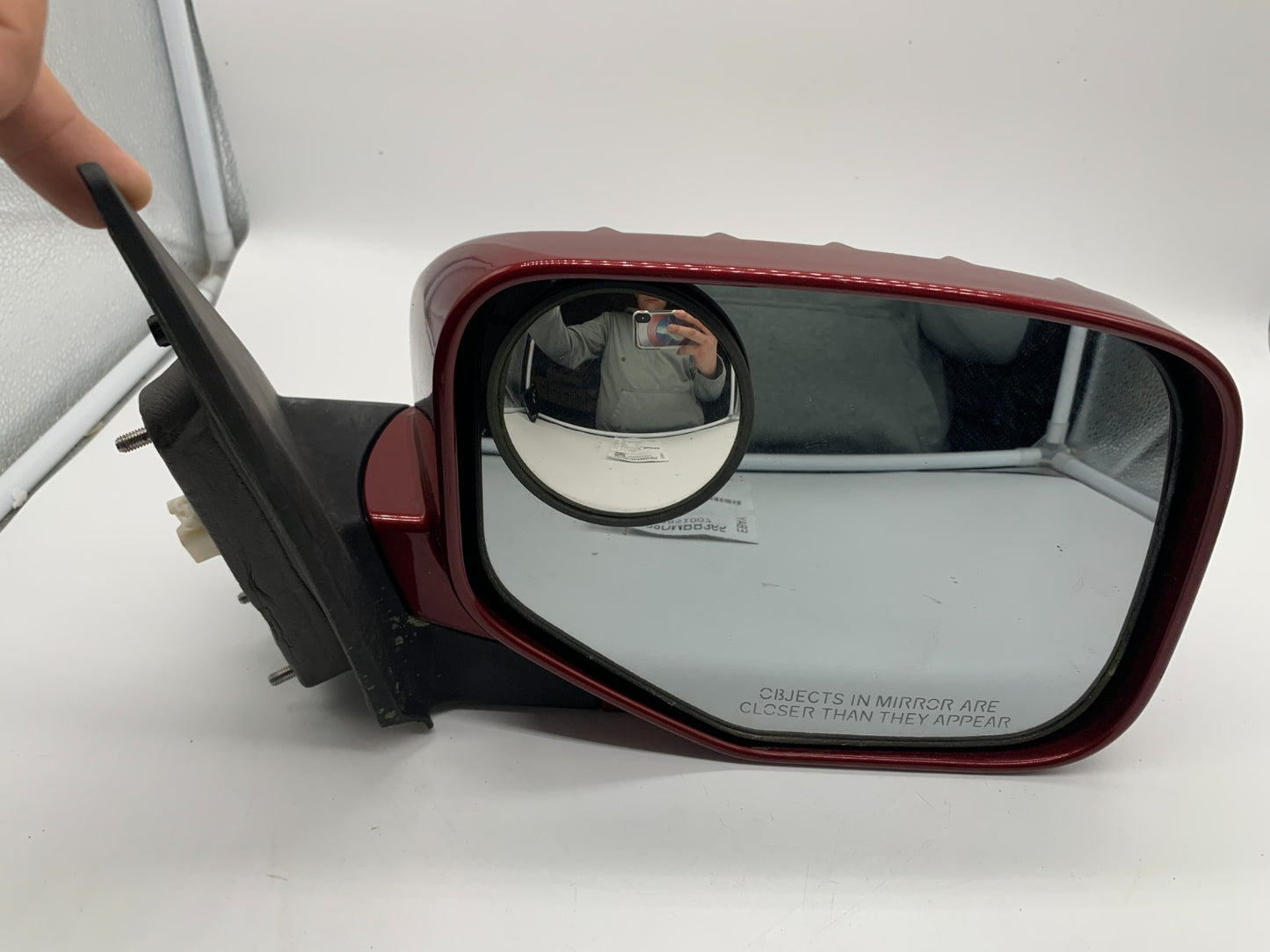 2006-2014 Honda Civic Passenger Side View Power Door Mirror Red OEM A04B51007