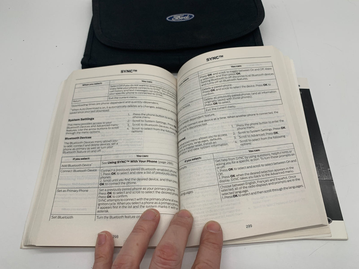 2013 Ford Escape Owners Manual Set with Case OEM A02B50021
