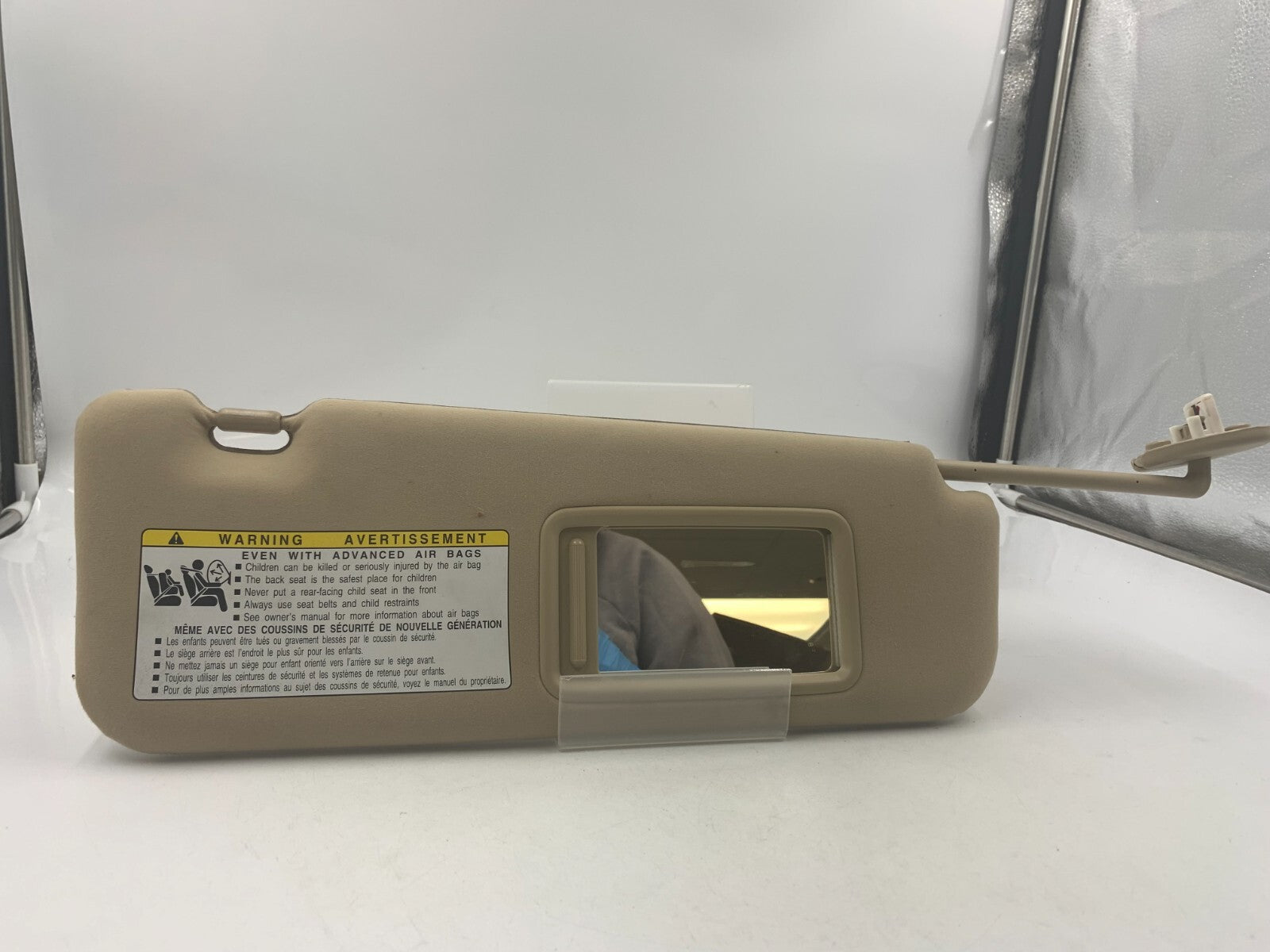 2007-2009 Lexus ES350 Passenger Sun Visor Tan OEM D02B33081