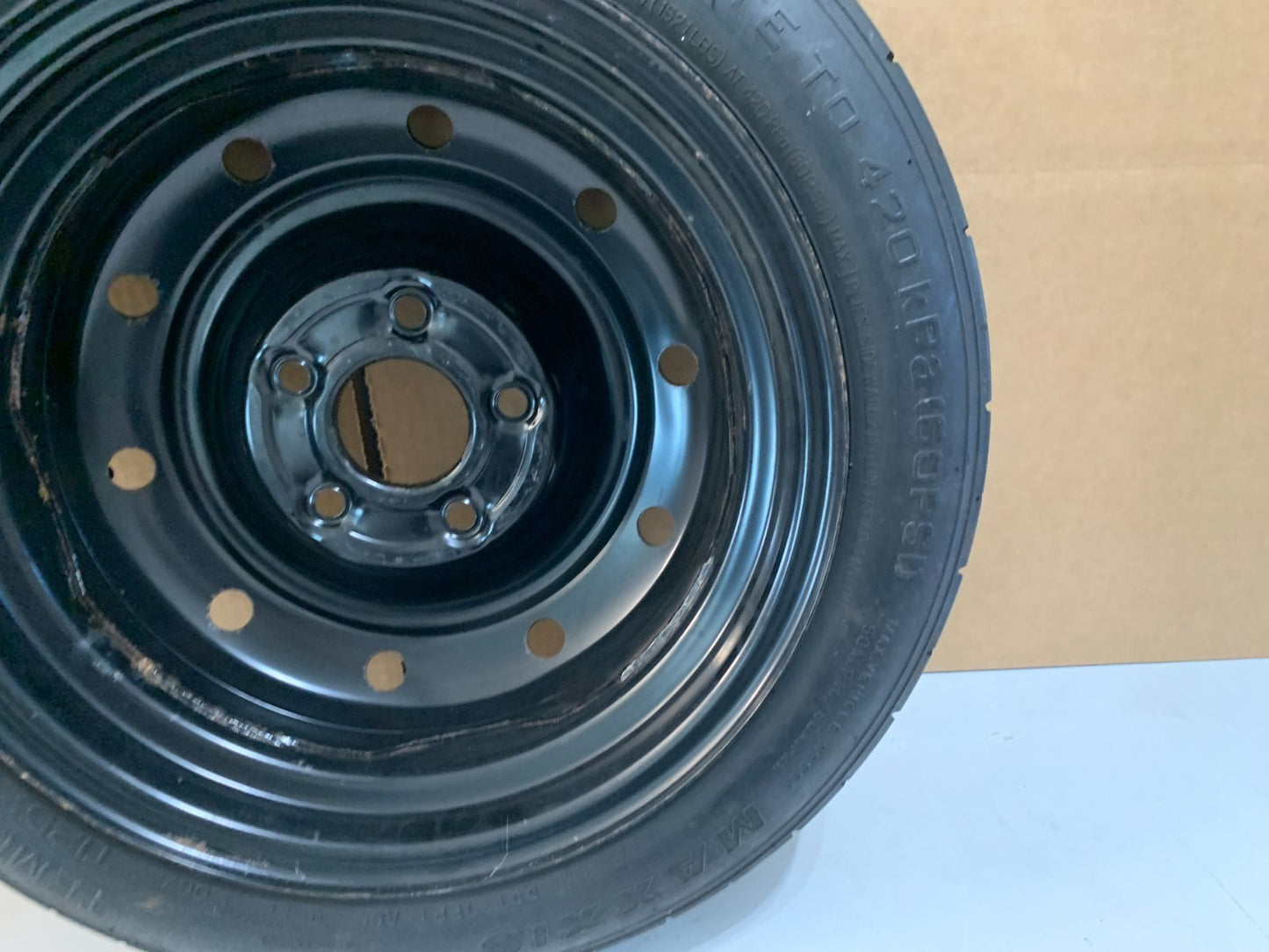2010-2014 Kia Forte Soul 15" Spare Tire Compact Donut Wheel T125/80D15