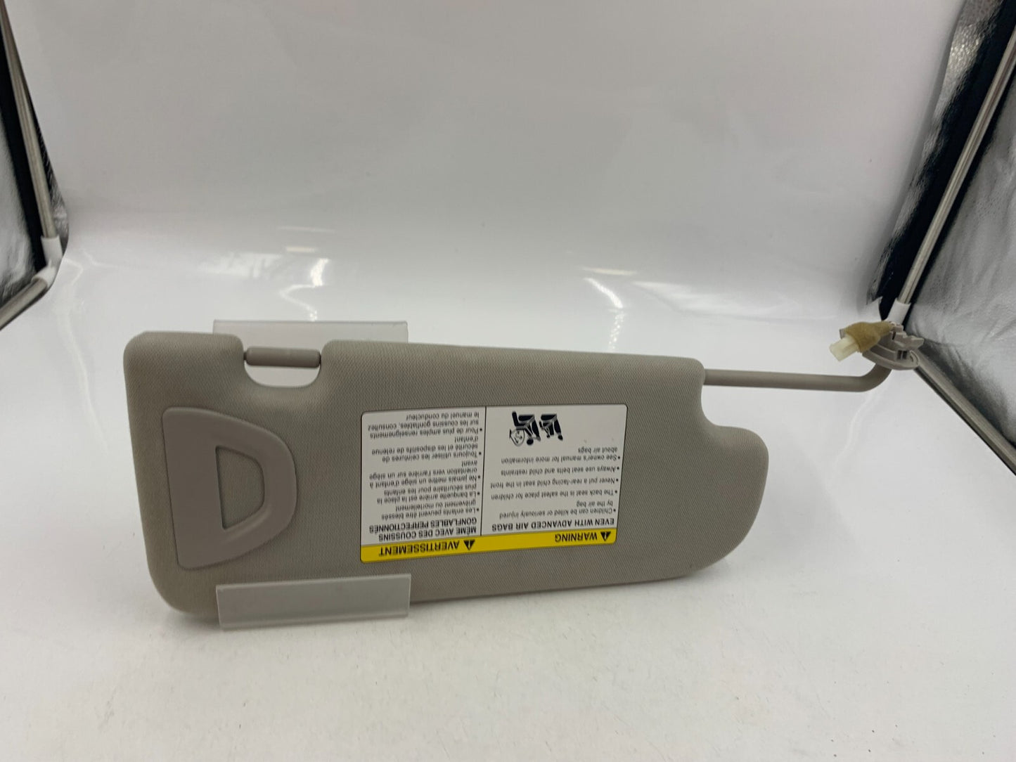 2014-2022 Infiniti Q50 Driver Sun Visor Gray Illuminated OEM C02B09045