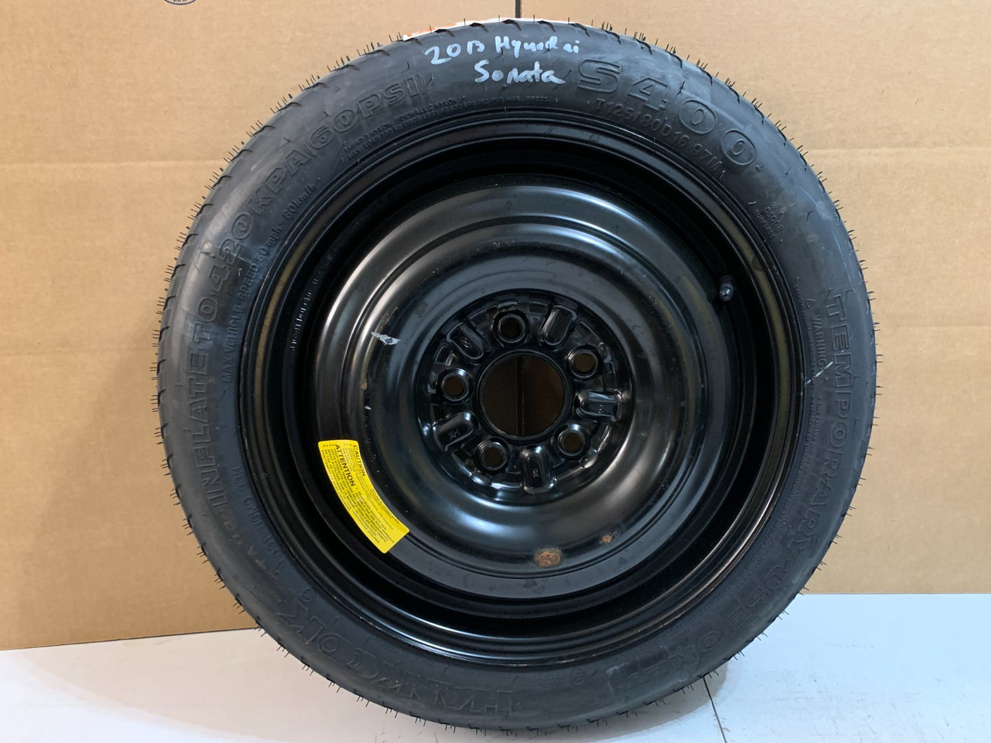 2006-2014 Hyundai Sonata 16" Spare Tire Compact Donut T125/80D16 OEM Spare