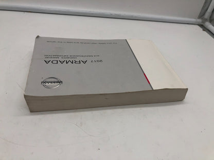 2017 Nissan Armada Sedan Owners Manual OEM A02B33006