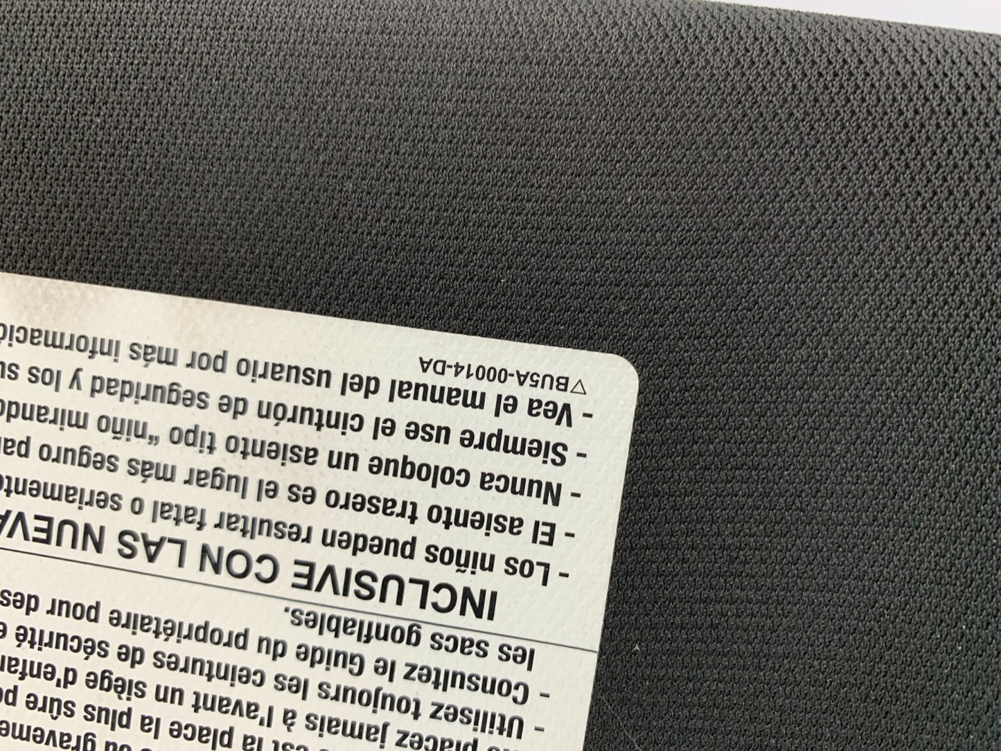 2013-2019 Ford Taurus Passenger Sun Visor Sunvisor Black Illuminated C03B63003