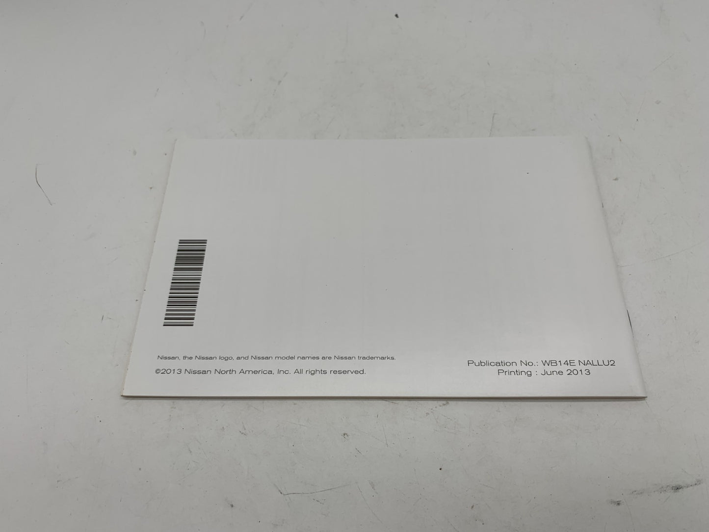 2014 Nissan Quest Owners Manual Set with Case OEM