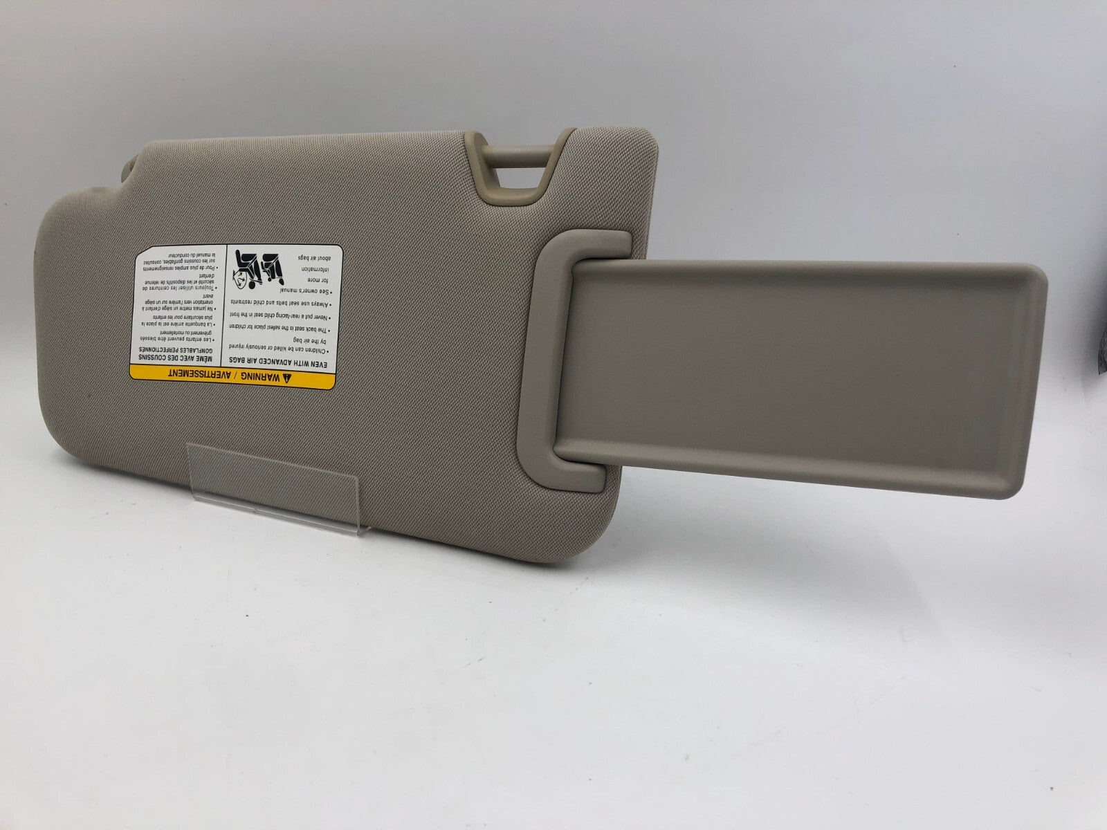 2014 Nissan Juke Passenger Sun Visor Gray OEM E01B16057