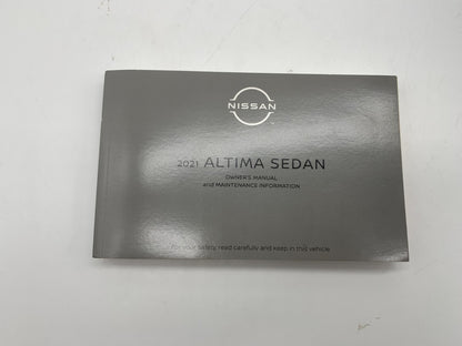 2021 Nissan Altima Sedan Owners Manual Set with Case OEM A02B55013
