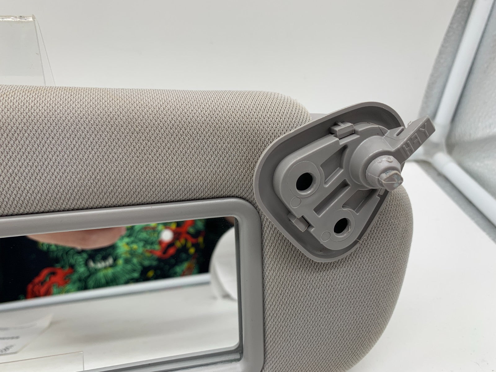 2011-2015 Hyundai Sonata Passenger Sun Visor Gray OEM A01B22049