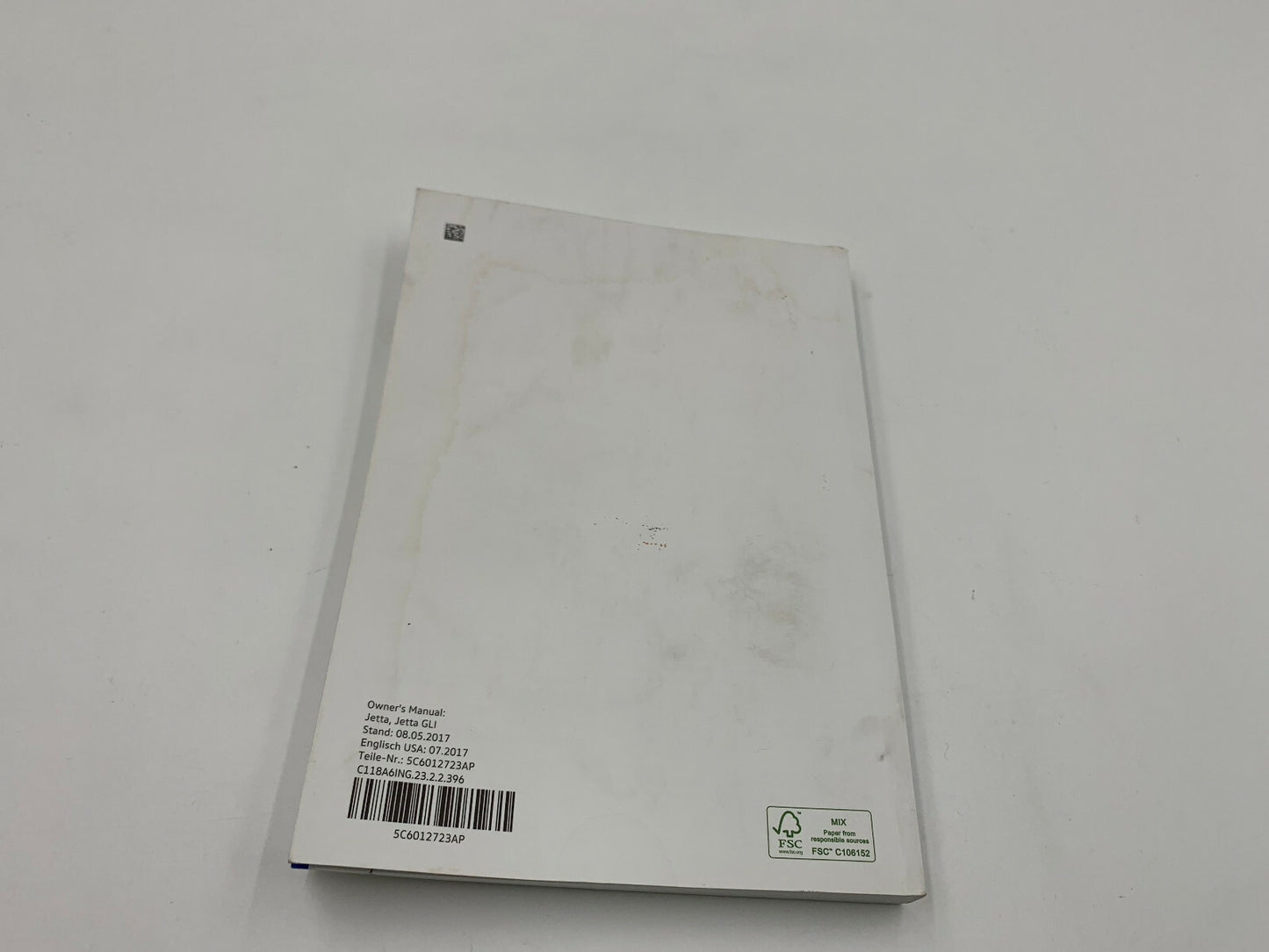 2018 Volkswagen Jetta GLI Owners Manual Set with Case OEM C03B67010