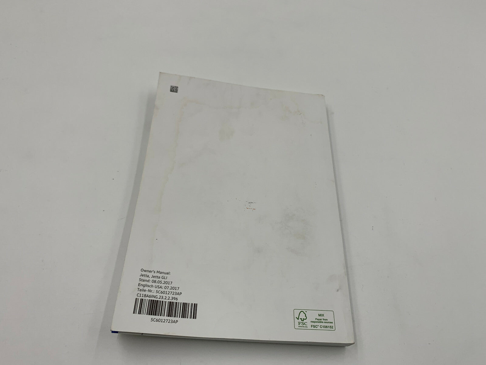 2018 Volkswagen Jetta GLI Owners Manual Set with Case OEM C03B67010