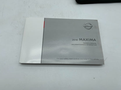 2018 Nissan Maxima Owners Manual Set with Case OEM B03B08011