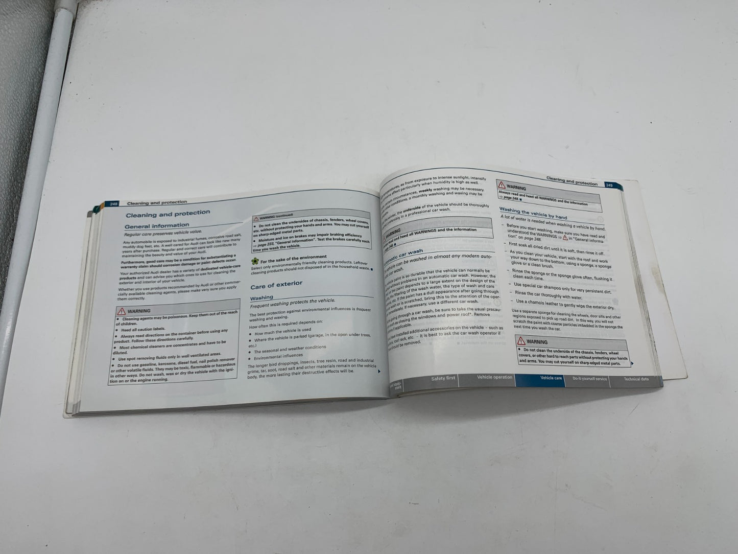 2008 Audi A4 Sedan Owners Manual OEM